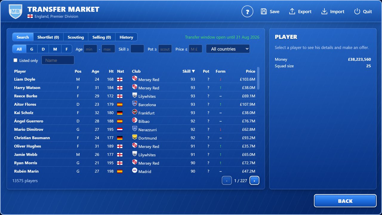 Transfer market